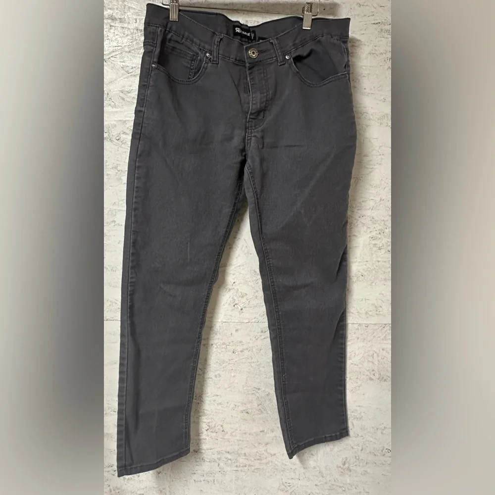 Royal Blue Mens Dark Gray Jeans - Picture 1 of 10
